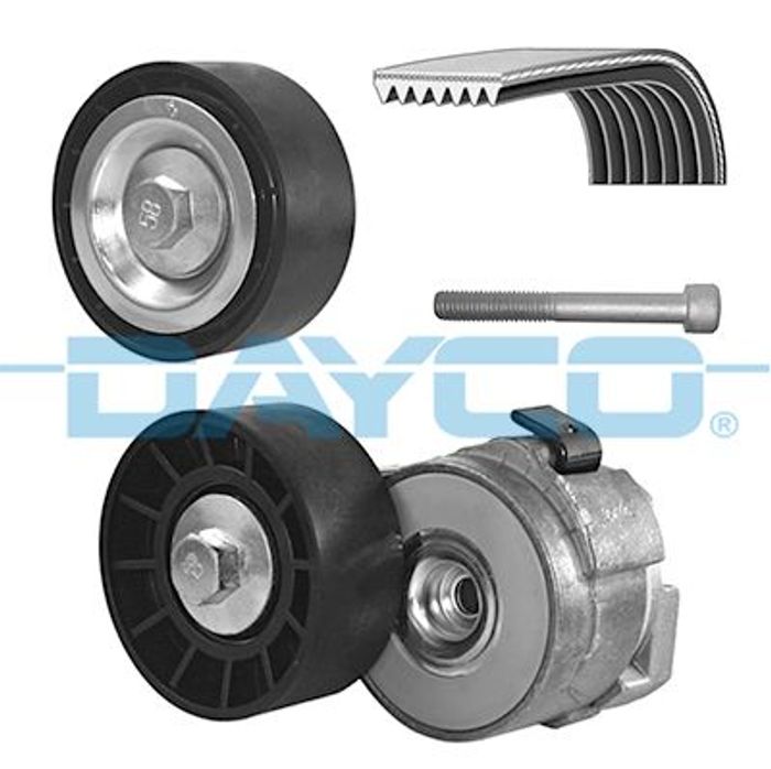 Satz der Rippenriemen (mit Spanner) passt zu: IVECO DAILY III, DAILY IV, DAIL...