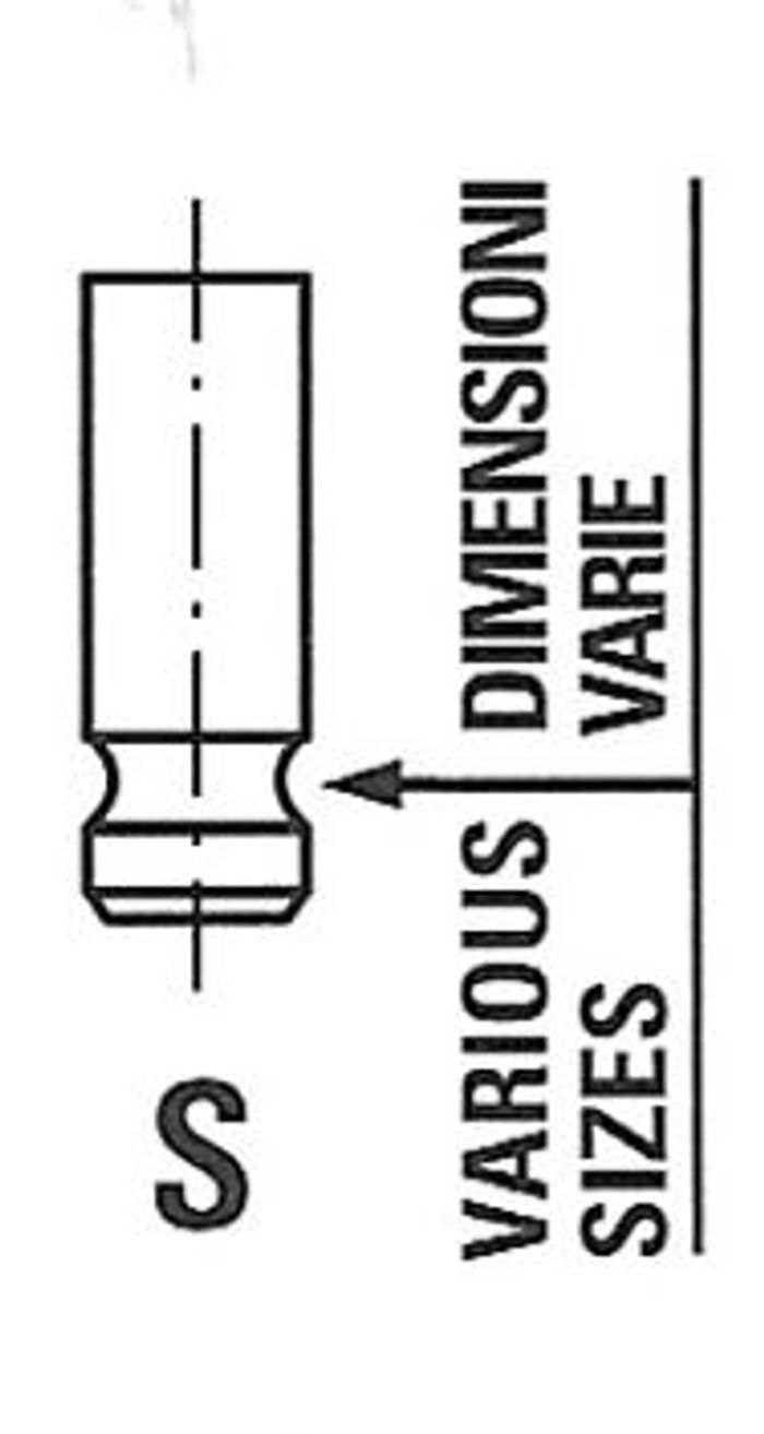 Einlaßventil (27,4x6x99) passt zu: HYUNDAI ACCENT, ACCENT I, ACCENT II, GETZ,...