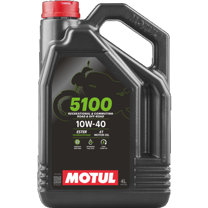 4T-Motoröl MOTUL 5100 10W40 4l, API SM Halbsynthetische angereichert mit Estern