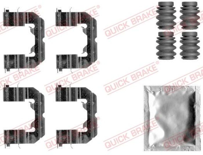 Montagesatz des Bremsklotzes vorne passt zu: HYUNDAI ACCENT IV, ELANTRA V; KI...