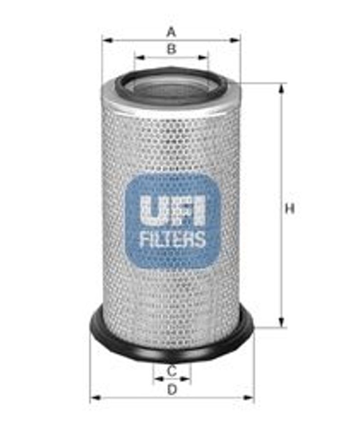 Luftfilter 417x264x153,4 passt zu: CASE IH 721, 821; FORD 9282; HITACHI FH220...