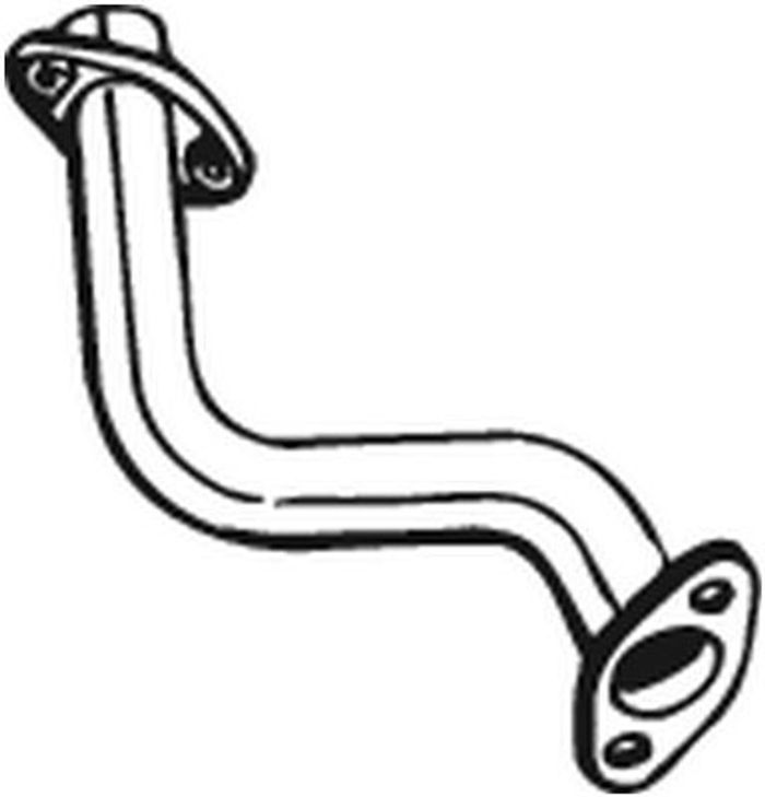 Auspuffrohr mitte (länge:480mm) passt zu: SUZUKI SWIFT III 1.3/1.5 02.05