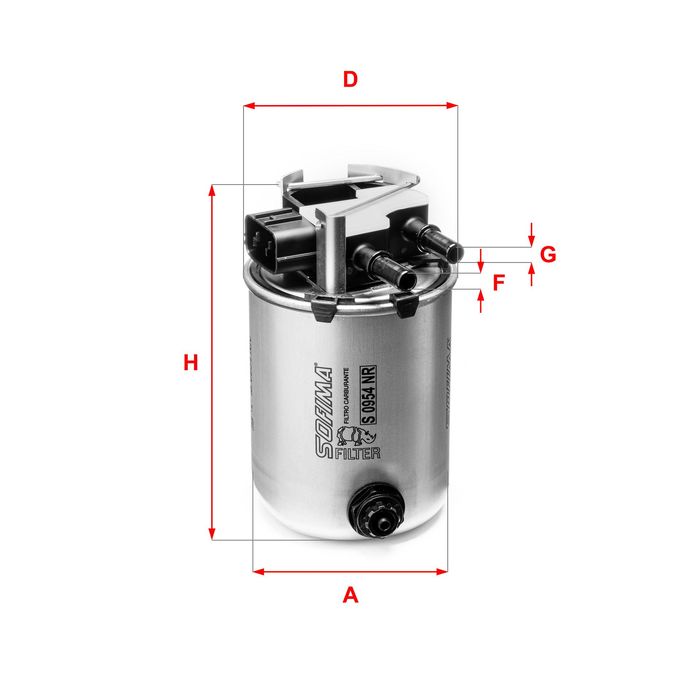 Kraftstofffilter passt zu: NISSAN X-TRAIL III; RENAULT KOLEOS II 2.0D 04.16