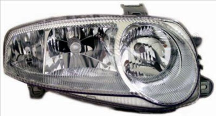 Scheinwerfer R (2*H7/H1, elektrisch, ohne motor, einsatzfarbe: chrom) passt z...