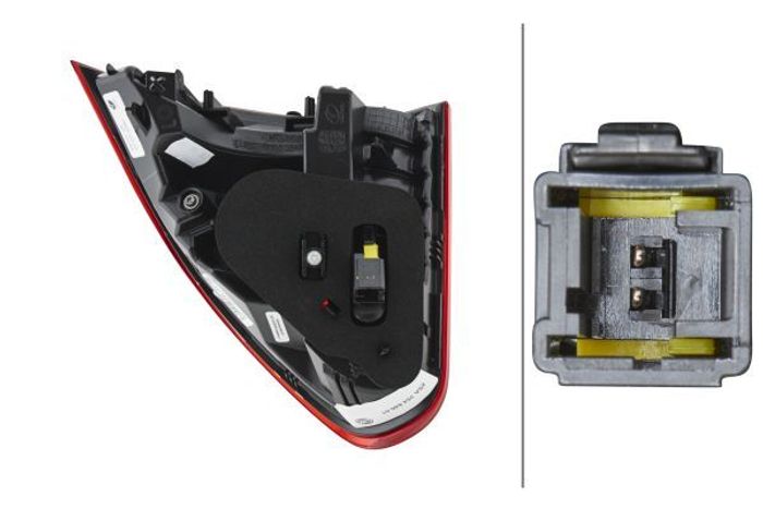 Lampe hinten L (Innenteil, LED) passt zu: PEUGEOT 2008 I 03.16-06.19
