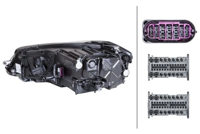 Scheinwerfer R (LED, elektrisch, mit motor) passt zu: VW GOLF VII 03.17-12.20