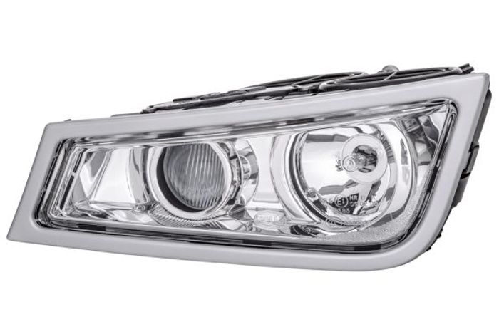 Nebelleuchte L (H3, mit einem Fernhalogen; silberner Rahmen) 24V passt zu: VO...