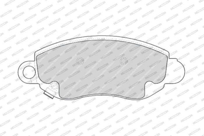 Bremsbelagsatz vorne (mit Extras), passt zu: FORD TRANSIT 2.0D-2.4D 01.00-05.06