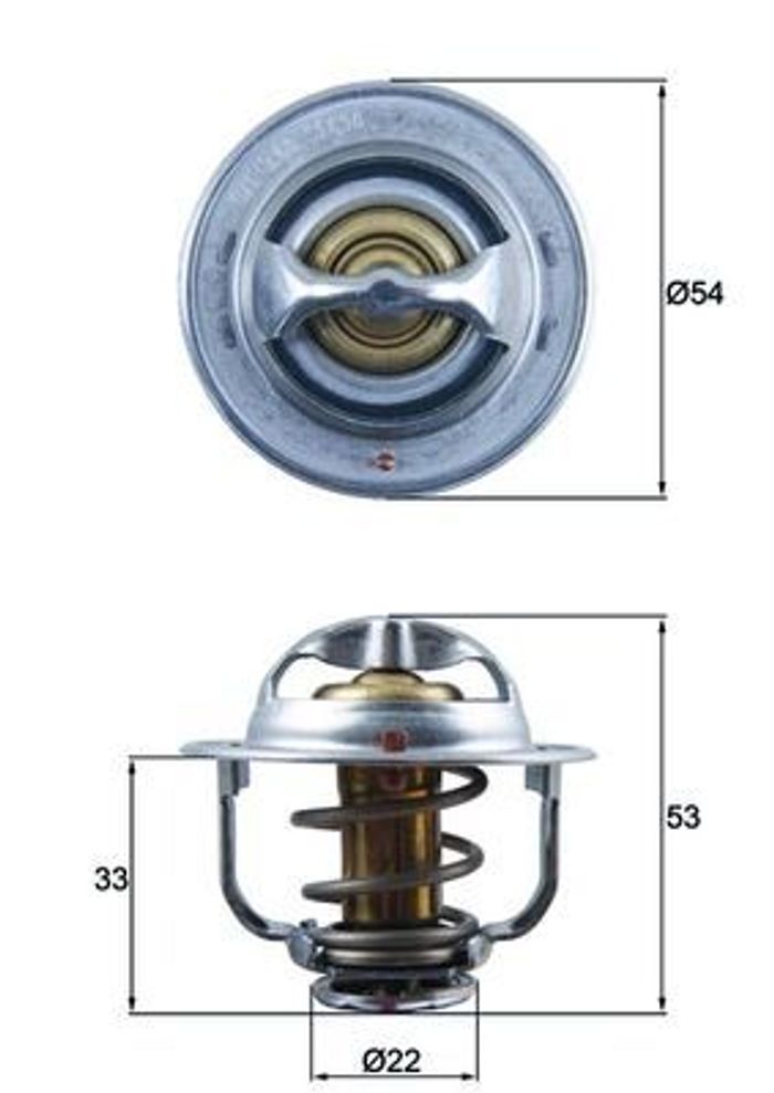 Thermostat, Kühlmittel