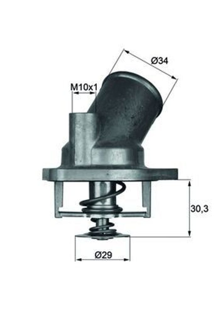 Thermostat, Kühlmittel