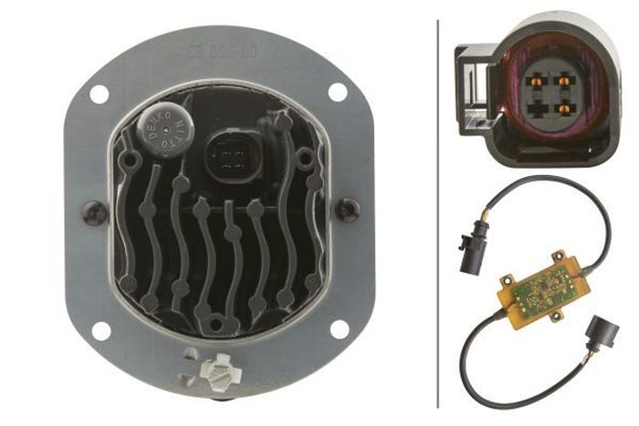 Universeller Scheinwerfer (Rund, LED, 12/24V, breite 96mm, höhe 91mm, durchme...