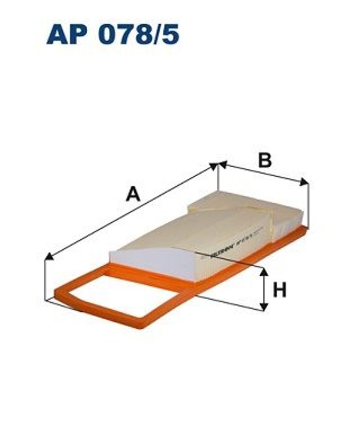 Luftfilter (Filterpatrone) passt zu: FIAT 500, 500 C, PANDA 1.3D 09.09