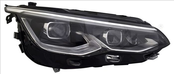 Scheinwerfer L (LED, elektrisch, mit motor, einsatzfarbe: chrom) passt zu: VW...