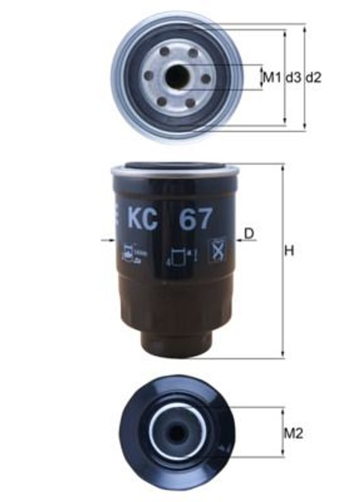 Kraftstofffilter passt zu: FORD MAVERICK; LDV CUB; NISSAN ALMERA I, ALMERA II...