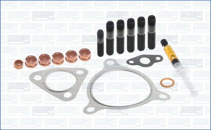 Montageset der Turbokompressors (mit Dichtungen) passt zu: AUDI A3, TT; SEAT...
