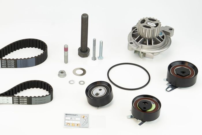 Ventilsteuerung Satz (Riemen + Rolle + Flüssigkeitspumpe) passt zu: AUDI A6 C...