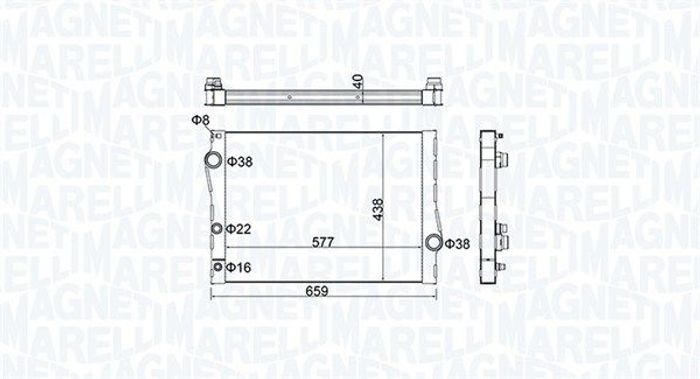 Kühler Motor (automatikgetriebe) passt zu: BMW X5 (E70), X5 (F15, F85), X6 (E...