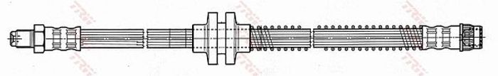 Bremsleitung elastisch vorne L/R (länge 455mm, M10x1/M10x1) passt zu: RENAULT...