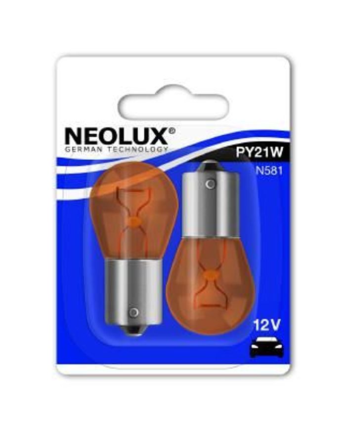 Glühbirne (Blister 2Stück) PY21W 12V 21W, orange