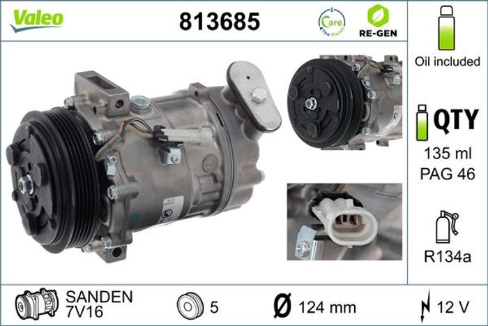 Klimakompressor (runderneuert) passt zu: OPEL SIGNUM, VECTRA C, VECTRA C GTS...
