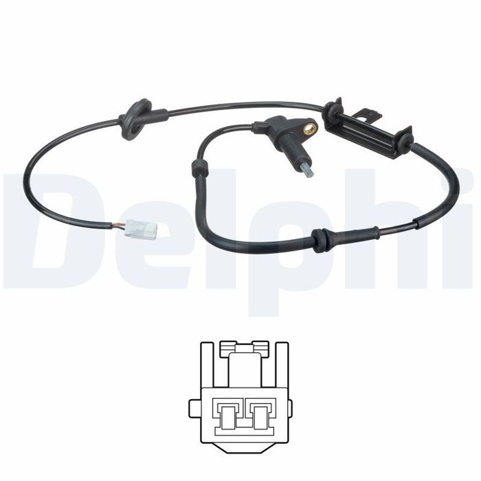 ABS-Sensor hinten R passt zu: HYUNDAI SANTA F&Eacute; I 2.0/2.0D/2.4 02.01-03.06
