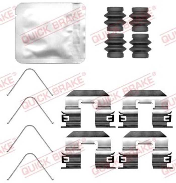 Montagesatz des Bremsklotzes hinten passt zu: HYUNDAI ACCENT V, I10 II, SOLAR...