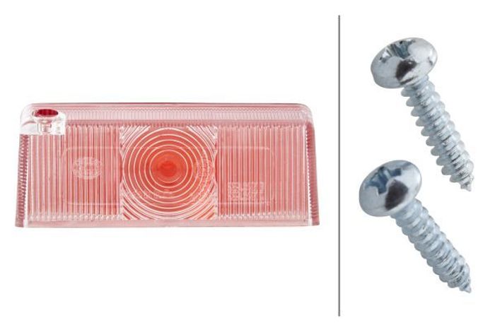 Element Markierungsleuchte (L/R, rot/weißer Lampenschirm)