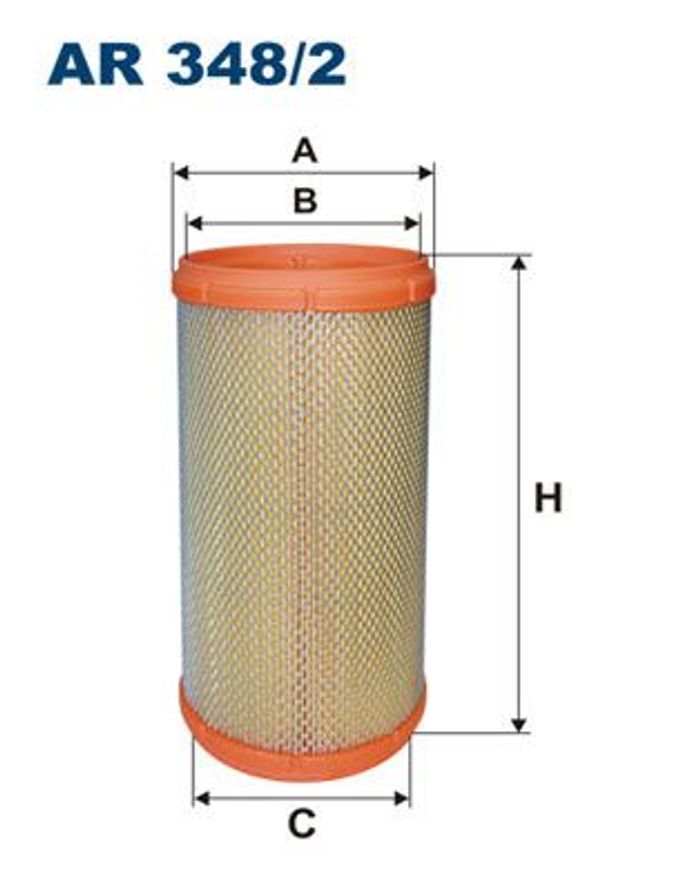 Luftfilter (Filterpatrone) passt zu: ALFA ROMEO GTV, SPIDER 3.0/3.2 09.94-10.05