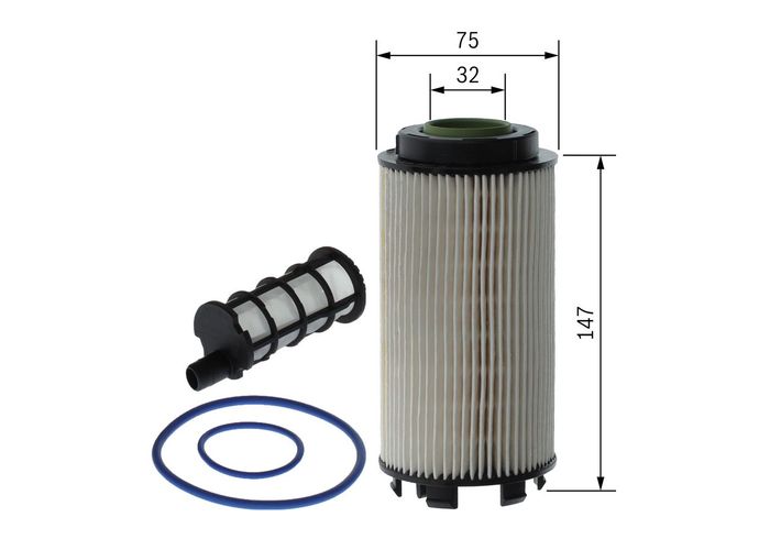 Kraftstofffilter passt zu: MERCEDES ACTROS MP4 / MP5, ANTOS, AROCS, ATEGO 3,...