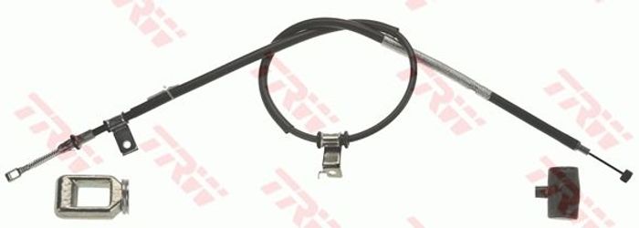 Handbremsseil hinten R (1454mm/1277mm, bremsen: Scheiben-) passt zu: CHEVROLE...