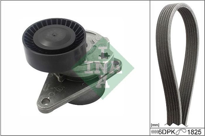 Satz der Rippenriemen (mit Rollen) passt zu: VOLVO C70 I, S60 I, S70, S80 I,...