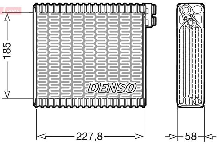 Verdampfer der Klimaanlage passt zu: FIAT STILO 1.2-2.4 10.01-08.08