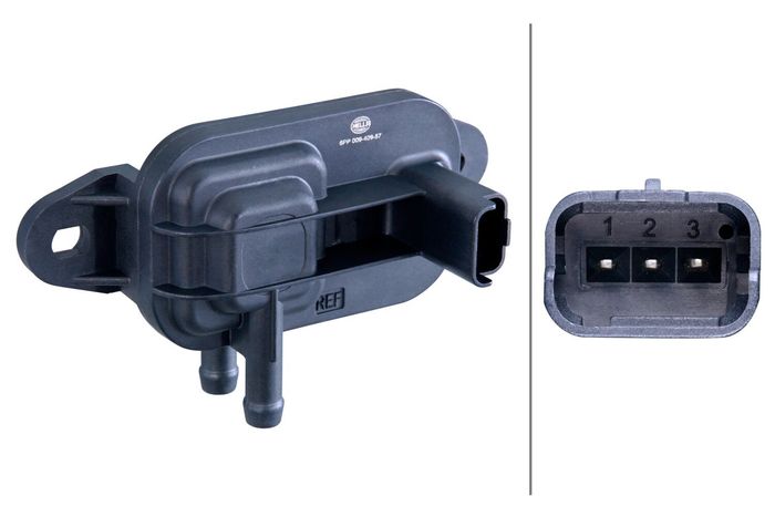 Abgasdrucksensor (anzahl der Pins: 3) passt zu: IVECO DAILY III, DAILY IV, DA...