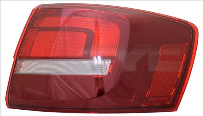 Lampe hinten L (äußerer Teil, P21/5W/P21W, glasfarbe grau) passt zu: VW JETTA...