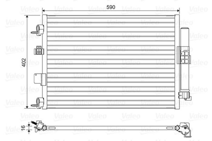 Klimaanlage Kondensator (mit Trockner) passt zu: FORD C-MAX II, FOCUS III, GR...
