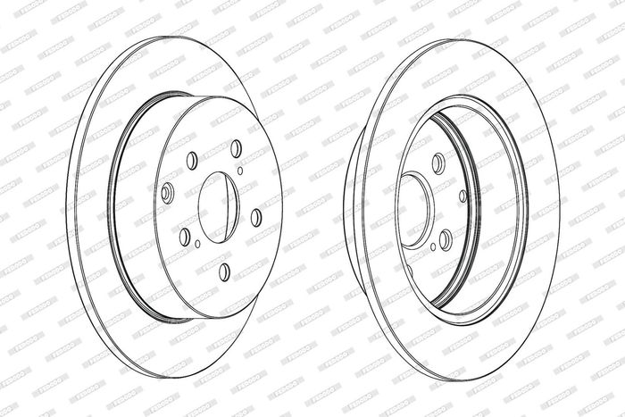 Kpl. Scheibenbremsen hinten L/R passt zu: TOYOTA VERSO 1.6-2.2D 04.09-08.18