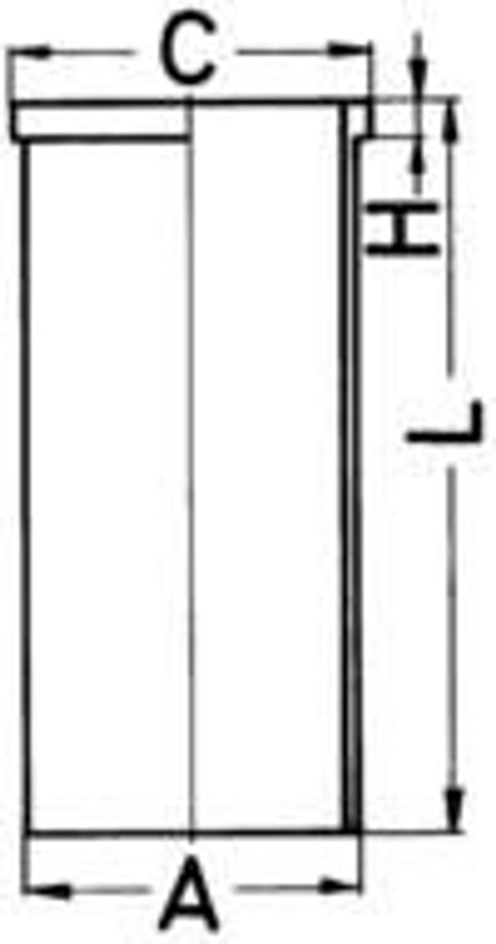 Zylinderbuchse (innendurchmesser: 118,02mm, länge: 262mm, flanschendurchmesse...