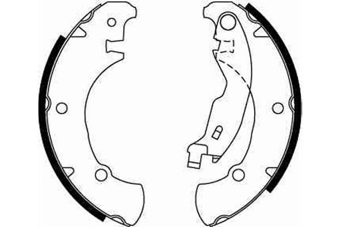 Bremsbacke passt zu: FIAT BRAVA, BRAVO I, MAREA 1.2-1.9D 10.95-12.02