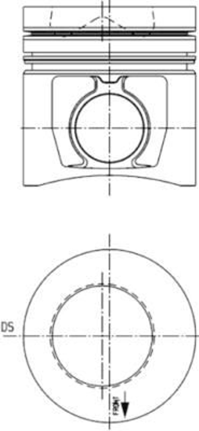 Kolben (durchmesser 102mm, STD) passt zu: AG CHEM 554; AMMANN ASC 100; BOBCAT...