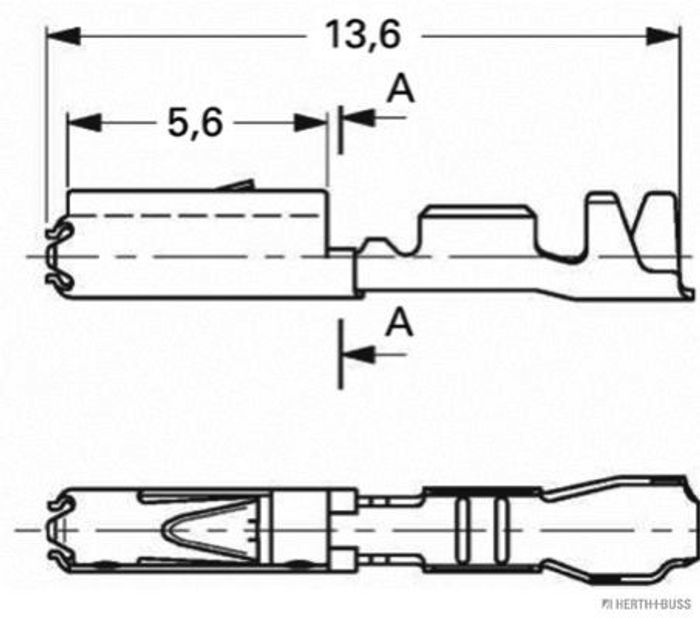 Leitungsverbindung (preis für 1 Stück, buchsenstecker, leitung: 0,2-0,5mm², s...
