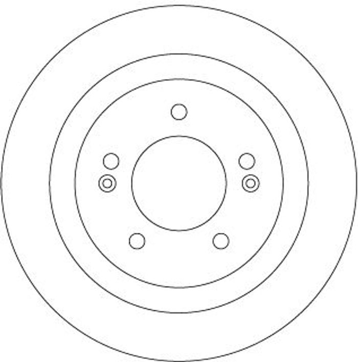 Bremsscheibe hinten L/R passt zu: HYUNDAI I40 I, I40 I CW 1.6-2.0 07.11-05.19