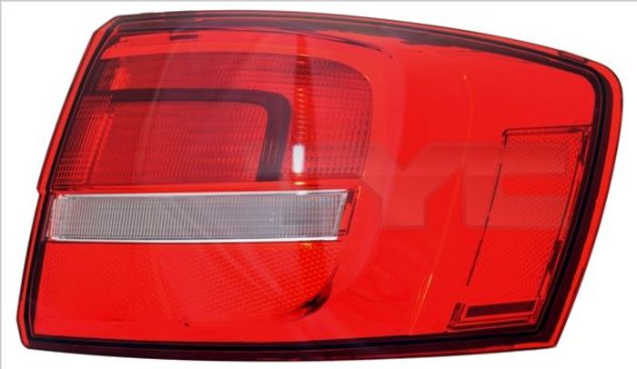 Lampe hinten L (äußerer Teil, P21/5W/P21W, glasfarbe rot) passt zu: VW JETTA...
