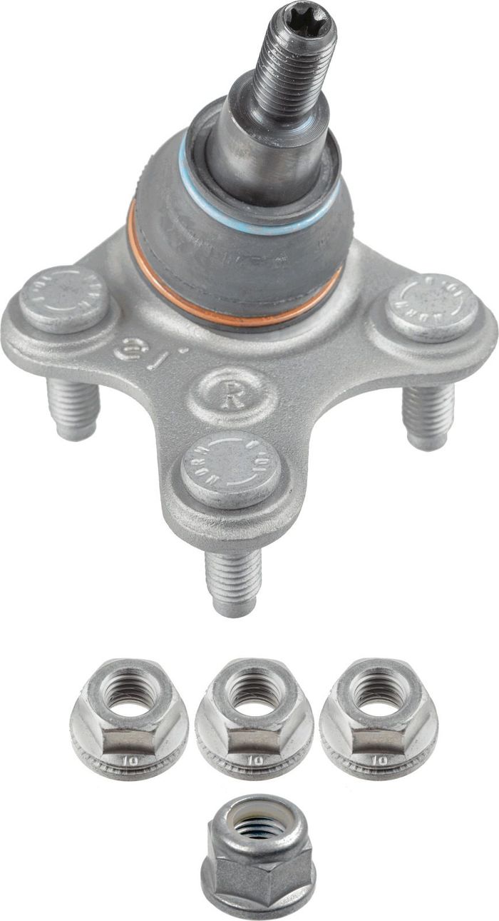 Schwingenbolzen vorne R (vorne) (kegeldurchmesser 22mm) passt zu: AUDI Q3; FO...