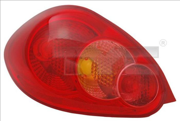 Lampe hinten L (P21/5W/P21W, blinkerfarbe orange, glasfarbe rot) passt zu: TO...