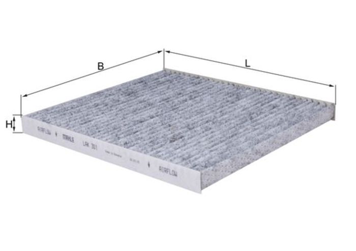 Innenraumluftfilter mit aktivkohle passt zu: HYUNDAI ACCENT IV, GENESIS, I40...