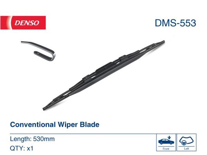 Wischerblatt Bügelwischer vorne mit Spoiler (1Stück) DMS 530mm passt zu: VOLV...