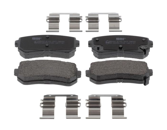 Bremsbelagsatz hinten (mit Extras), passt zu: HYUNDAI CRETA, KONA, SONATA VII...