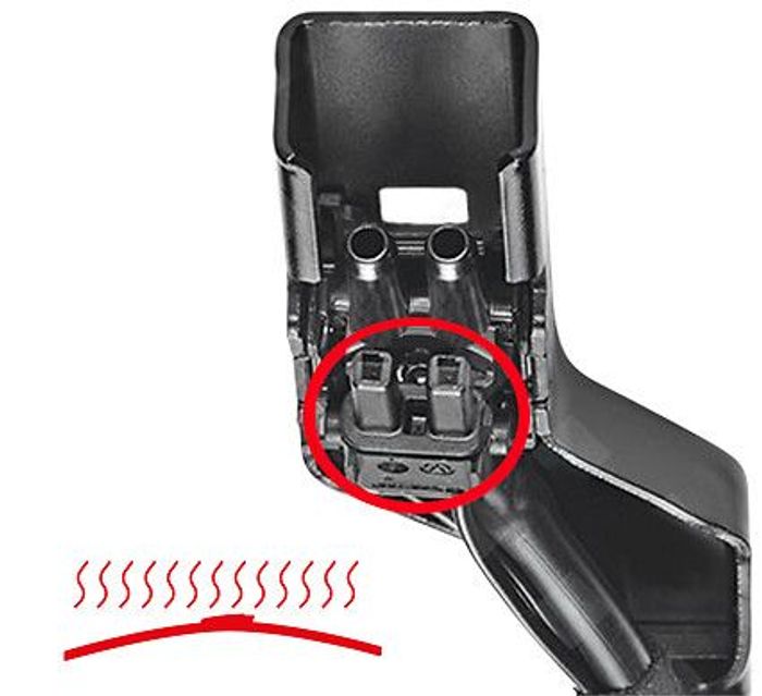 Wischerblatt Flachbalkenwischer vorne mit Spoiler (2Stück) AquaBlade 650/550m...