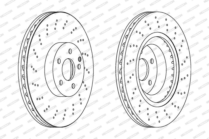 Bremsscheibe vorne L/R passt zu: MERCEDES E (W211), E T-MODEL (S211), S (C216...