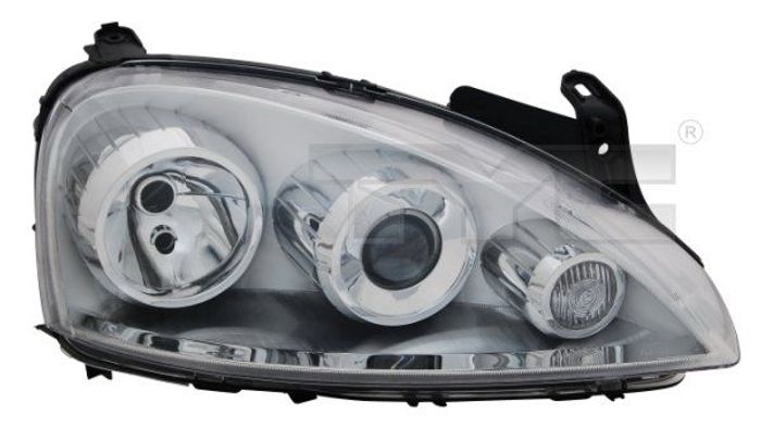 Scheinwerfer L (H7/H7, elektrisch, ohne motor, Linse, einsatzfarbe: chrom) pa...